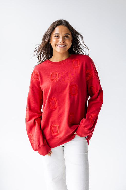 Ohio State Ritter Repeat Lantern Sleeve Crew